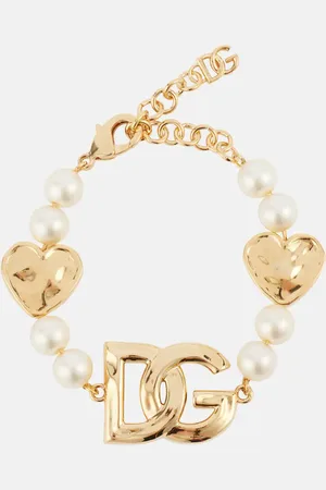 Dolce & Gabbana DG faux pearl -plated bracelet