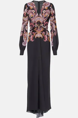 Etro Paisley sable maxi dress