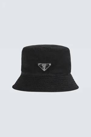 Prada Logo cotton corduroy bucket hat
