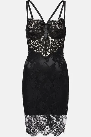Dolce & Gabbana Cotton-blend lace minidress