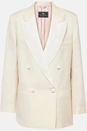 Etro Floral cotton and wool jacquard blazer