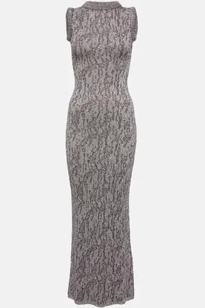 Acne Studios Sequined jacquard maxi dress