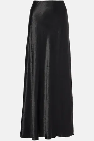 Vince High-rise satin maxi skirt