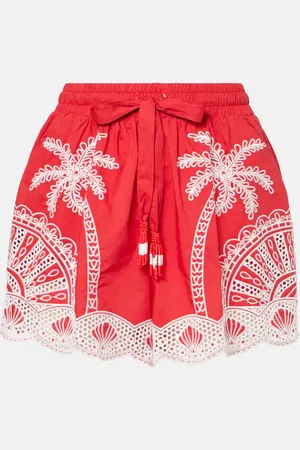 Farm Rio Palm Trees cotton shorts