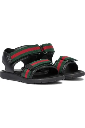 Gucci Web leather sandals