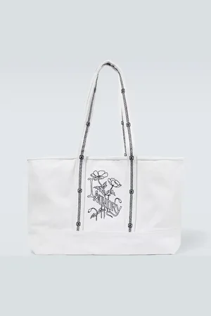 BODE Laundry embroidered canvas tote bag