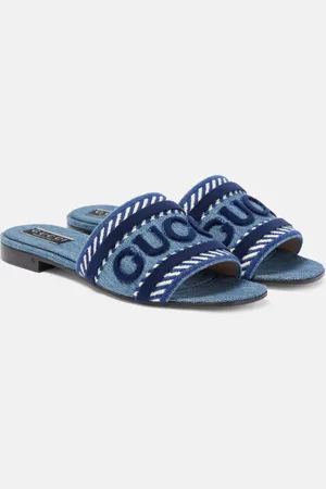 Gucci Jane denim slides