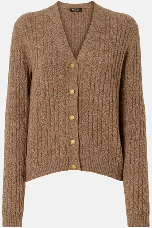 Loro Piana Cable-knit cashmere cardigan