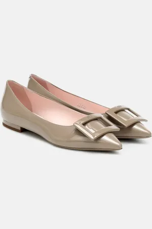 Roger Vivier Gommettine Ball leather ballet flats