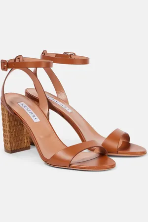 Aquazzura Sunseeker 85 leather sandals