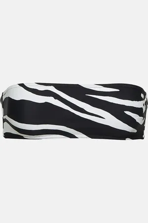 Stella McCartney Zebra-print bandeau bikini top