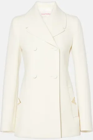 VALENTINO Wool-blend crepe blazer