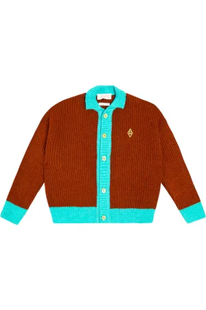 The Animals Observatory Toucan colorblocked wool cardigan