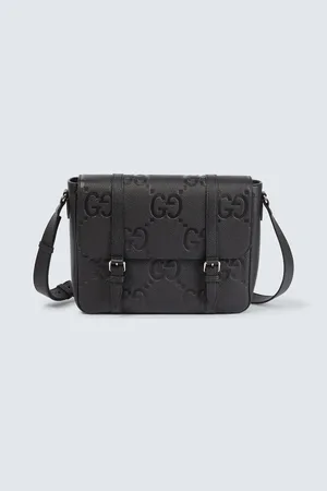 Gucci Jumbo GG Medium leather messenger bag