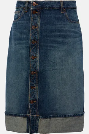 Victoria Beckham Denim midi skirt