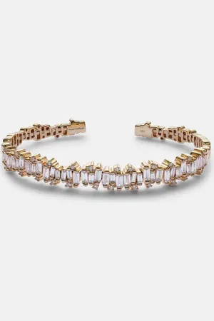 Suzanne Kalan Shimmer Audrey 18kt bangle with diamonds