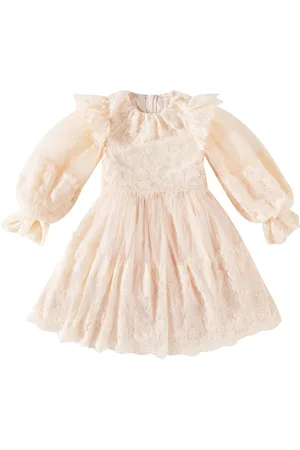 Petite Amalie Lace-applique tulle dress