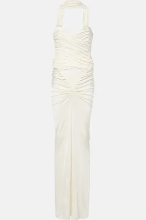 Ilkyaz Ozel Samsara ruched strapless gown