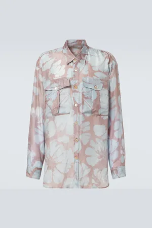 DRIES VAN NOTEN Floral silk shirt