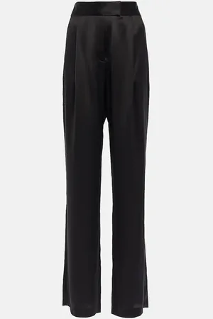 The Sei High-rise wide-leg silk satin pants
