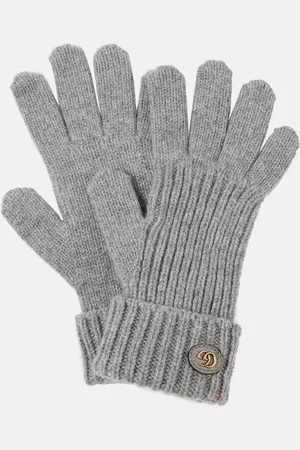 Gucci Double G wool and cashmere gloves