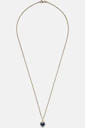 Anita 18kt pendant necklace with sapphire and diamonds