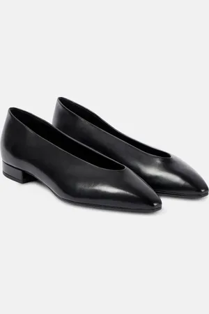 Loro Piana Rebecca leather ballet flats