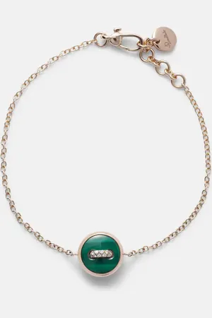 Pomellato Pom Pom Dot 18kt rose chain bracelet with gemstones