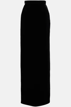 Ilkyaz Ozel Zada high-rise silk maxi skirt
