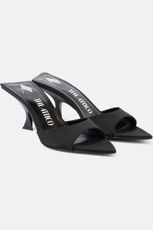 The Attico Bes satin mules