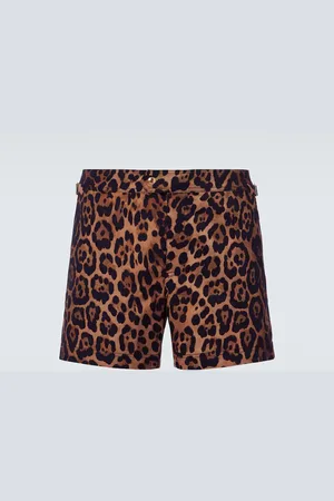Tom Ford Leopard-print swim trunks