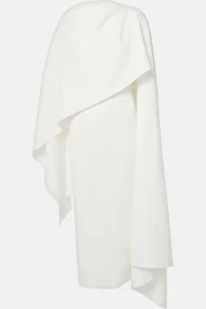 Roksanda Bridal Demetria caped crepe midi dress