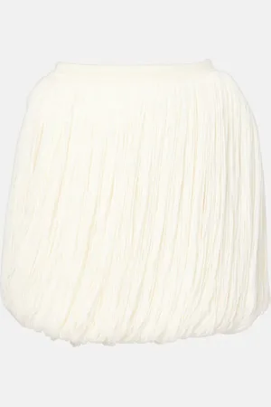 Alaïa AlaÃ¯a Fringed wool miniskirt