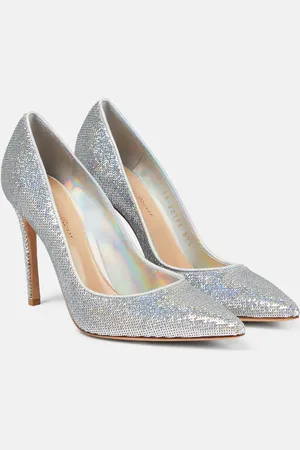 Gianvito Rossi Glitter-embellished pumps