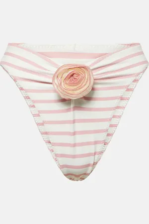SAME Rose floral-applique bikini bottoms