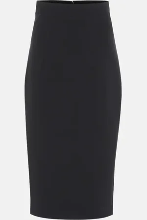 Safiyaa Hokoku crepe pencil skirt