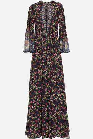 Etro Floral silk gown