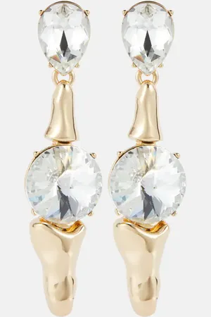 AREA Crystal-embellished drop earrings