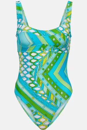 Puccini Printed cutout swimsuit