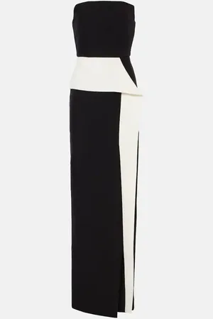 Roland Mouret Strapless crepe gown