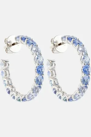 BUCHERER FINE JEWELLERY Pastello 18kt white earrings with sapphires