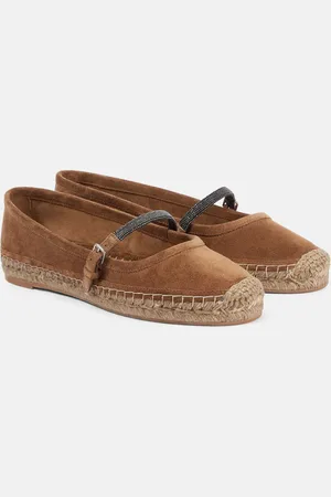 Brunello Cucinelli Monili suede espadrilles