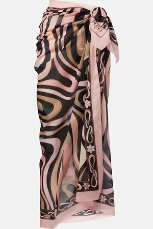 Puccini Marmo cotton beach cover-up