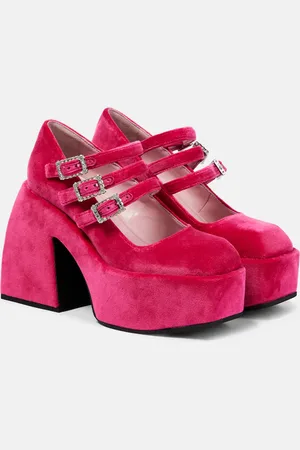 NODALETO Bulla Marietta velvet platform pumps