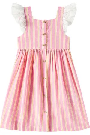 Louise Misha Moonie striped cotton and linen dress