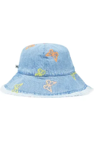 The New Society Burbank embroidered denim bucket hat