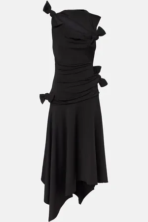Acne Studios Enouk asymmetric draped midi dress