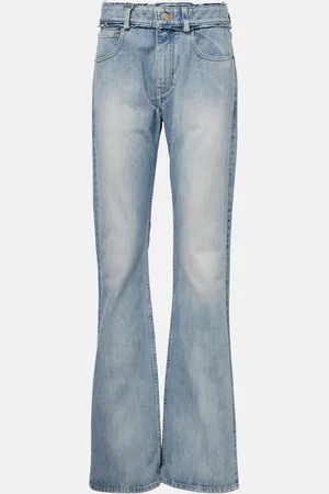 Balenciaga Low-rise faded straight jeans