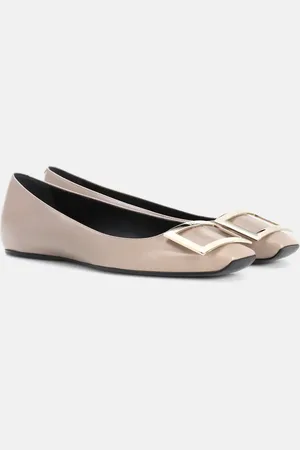 Roger Vivier Belle Vivier leather ballet flats