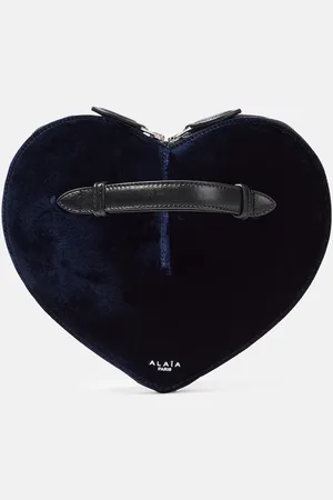 Alaïa Le Cour velvet heart clutch